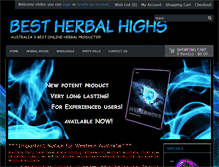 Tablet Screenshot of bestherbalhighs.com